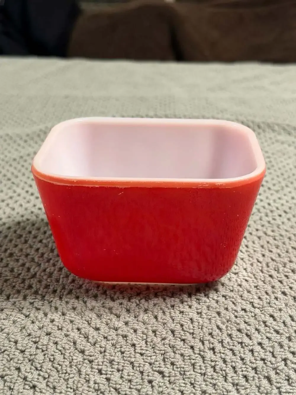 Vintage Pyrex 501 1.5 Cup Refrigerator Dish Set - Yellow, Red, Blue